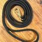 Black Nautical Rope Leash: Jolly Roger Collection
